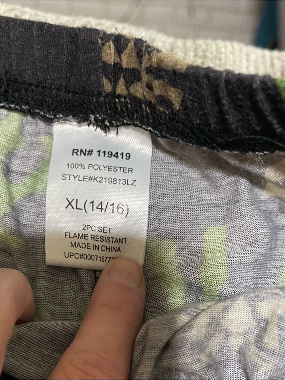 Black pajama Pants with Green Zelda Print